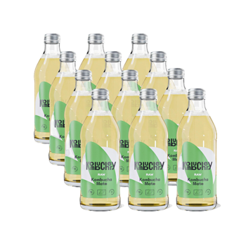 Raw Mate Bio-Kombucha 12 Flaschen je 330ml - Glasflasche 3,96 kg