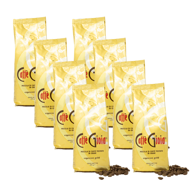 Caffè in grani - Miscela Oro Linea Famiglia - 8x250g by Caffè Gioia