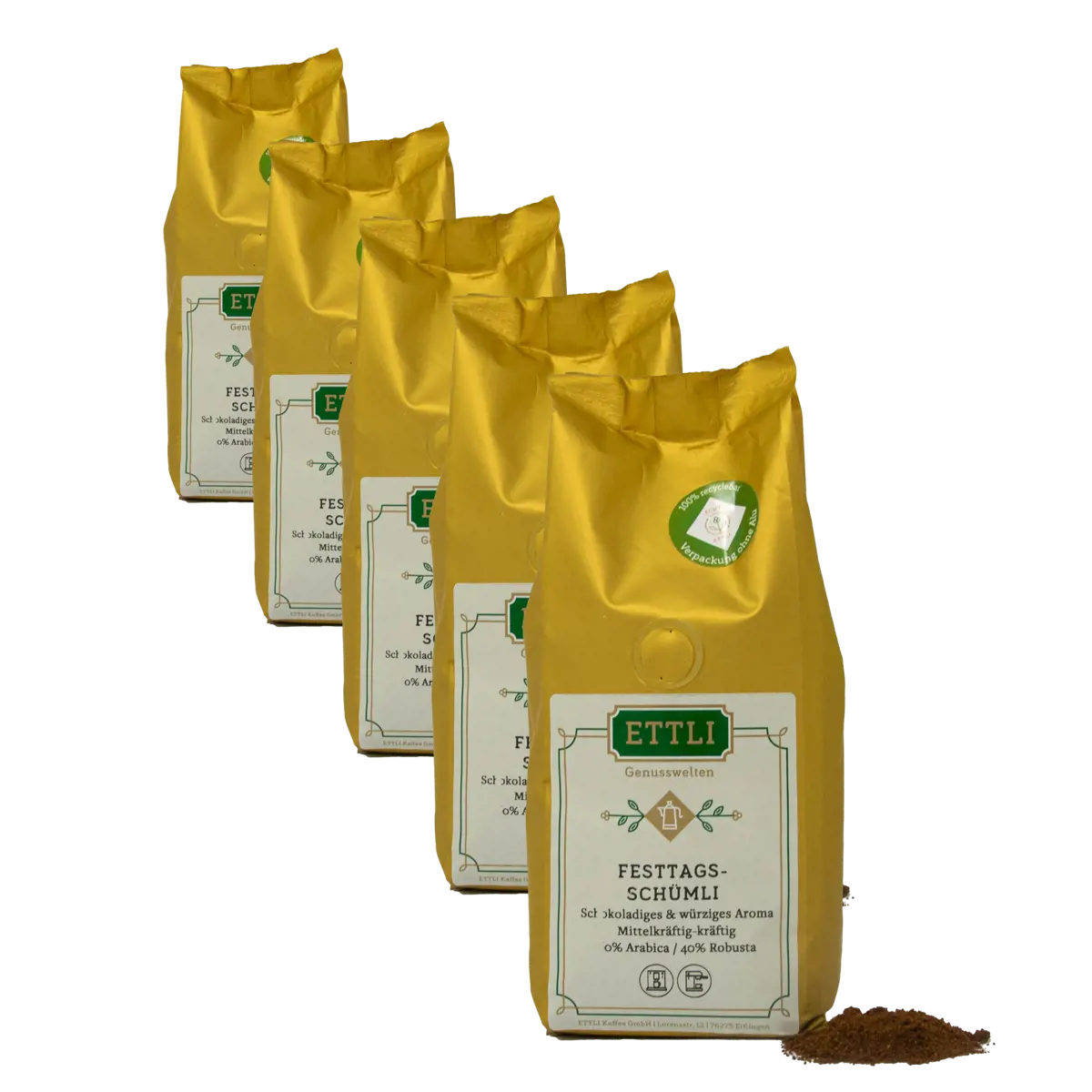 Ettli Kaffee Schumli De Fete 250G Moulu Aeropress - 250 G by ETTLI Kaffee