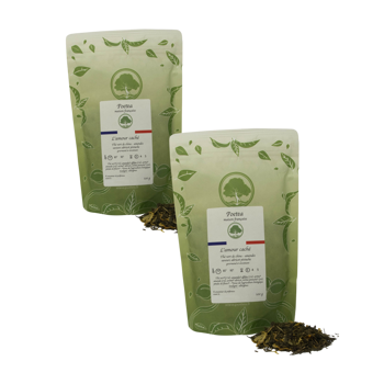 Aufguss mit grünem Tee, Mandeln und Pistazienaroma - 100g - Pack 2 × Beutel 100 g