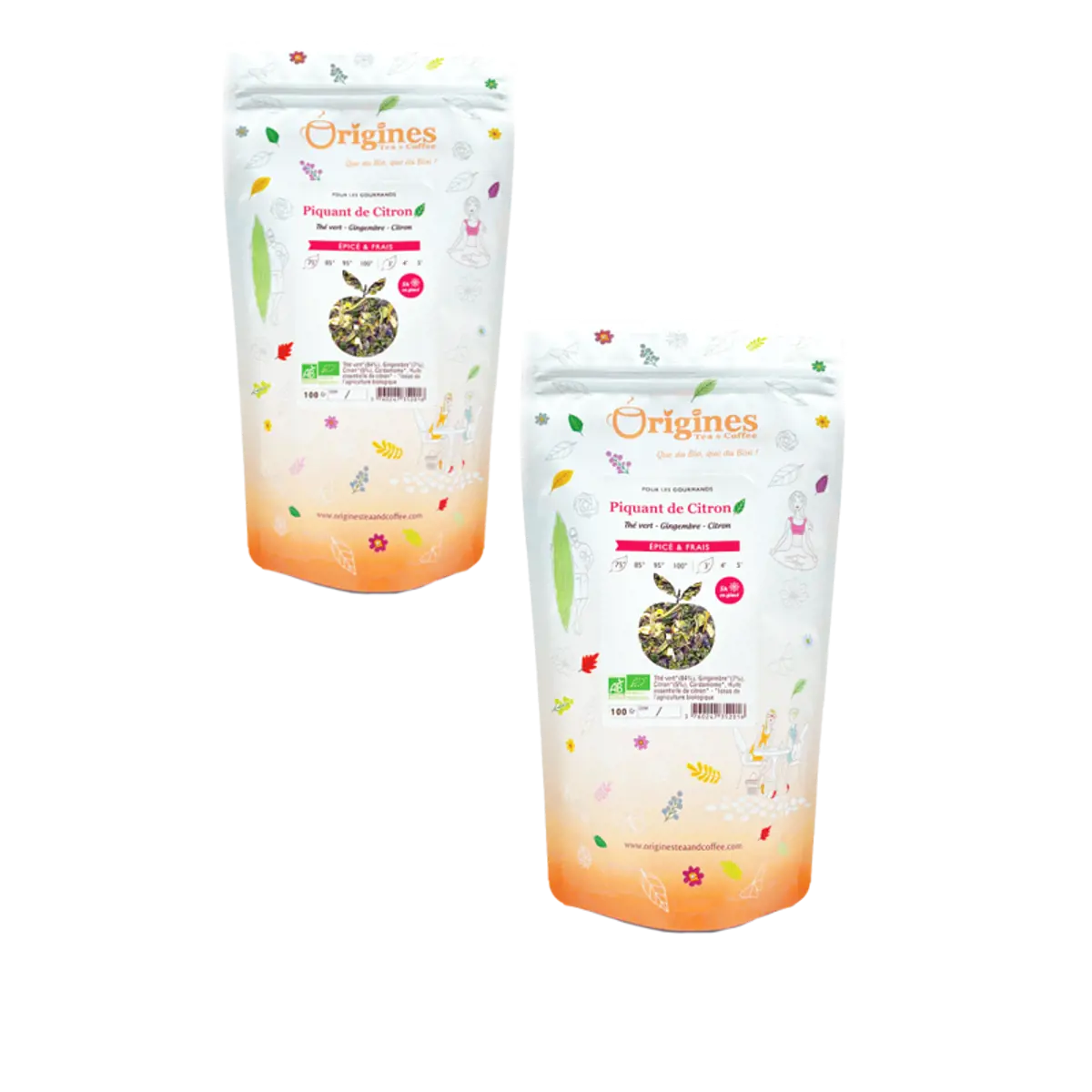 Loser grüner Tee Bio - Piquant de Citron Ceylan - 1kg by Origines Tea&Coffee