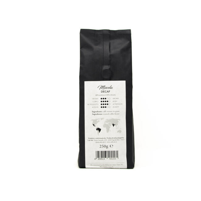 Secondo immagine del prodotto Caffè in grani - Miscela Decaf ad acqua - 250 g by M'ama Caffè