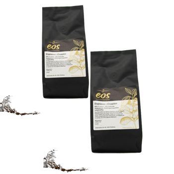 Espresso Doppio - Pack 2 × Mahlgrad Espresso Beutel 500 g