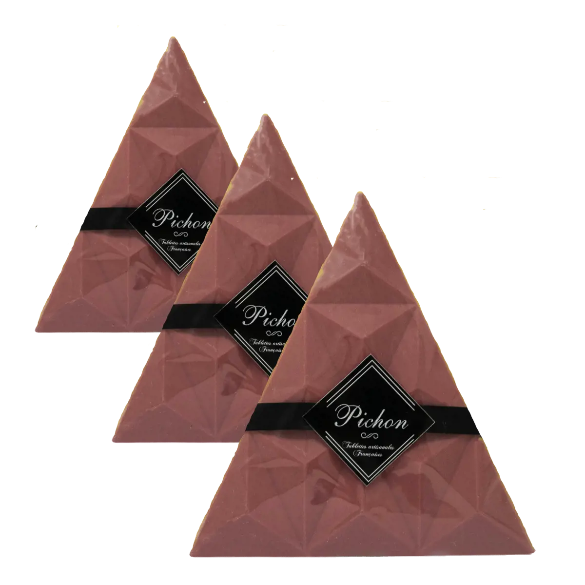 Pichon - Tablette Lyonnaise Triangle Chocolat Ruby Boite En Carton 80 G by Pichon - Tablette Lyonnaise