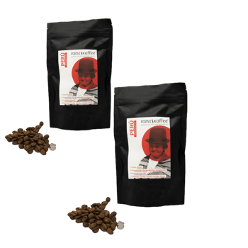 Peru  - Länderkaffee - Pack 2 × Bohnen Beutel 500 g