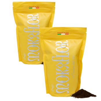 Miscela Oro 80/20 - Caffè macinato 250 g - Pack 2 × Macinatura Moka Bustina 250 g