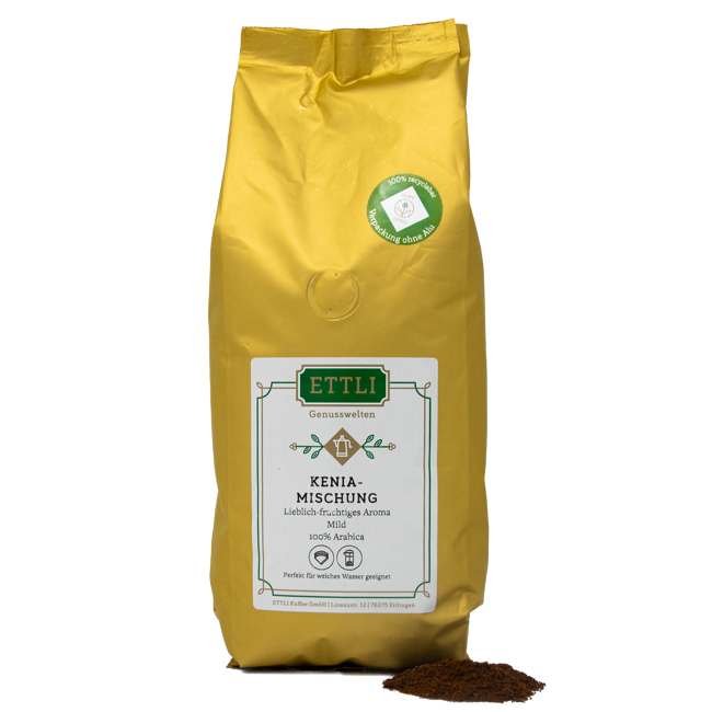 Gemahlener Kaffee - Kenia Mischung - 1kg by ETTLI Kaffee