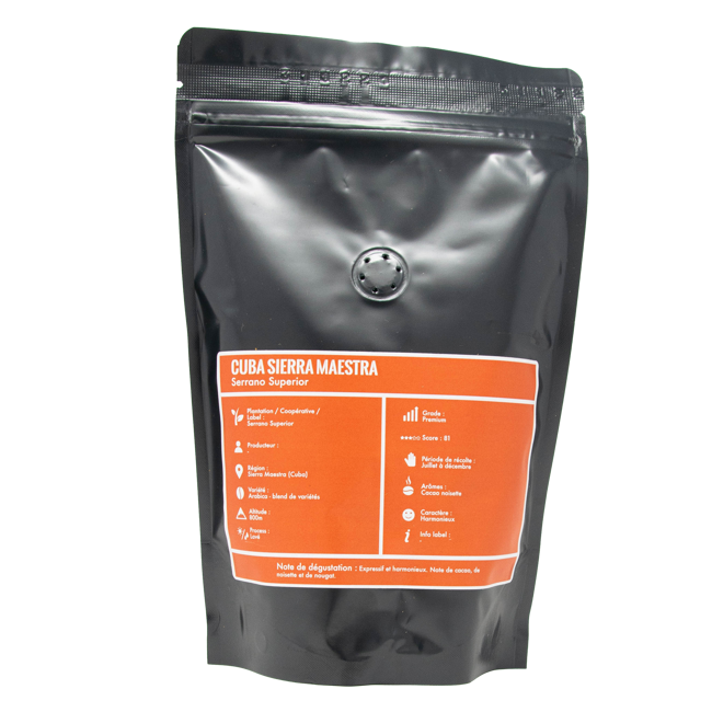 Zweiter Produktbild Kaffeebohnen - Kuba Sierra Maestra - 250g by La Brûlerie de Paris