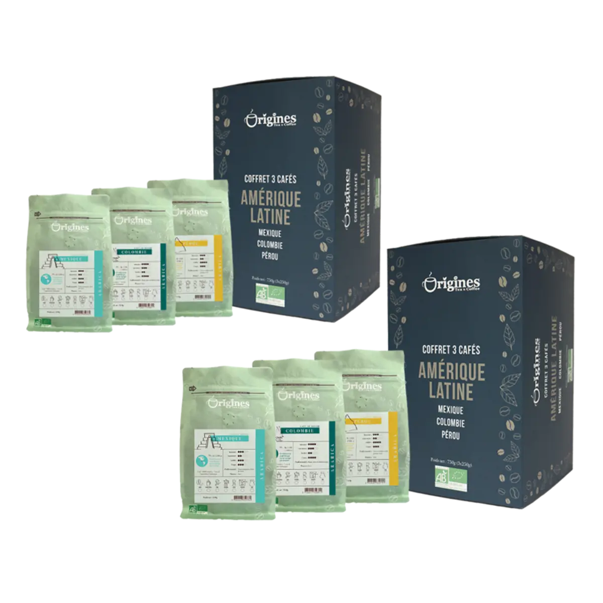 Origines Tea&Coffee Coffret De Café En Grains - Amérique Latine 3X250G by Origines Tea&Coffee
