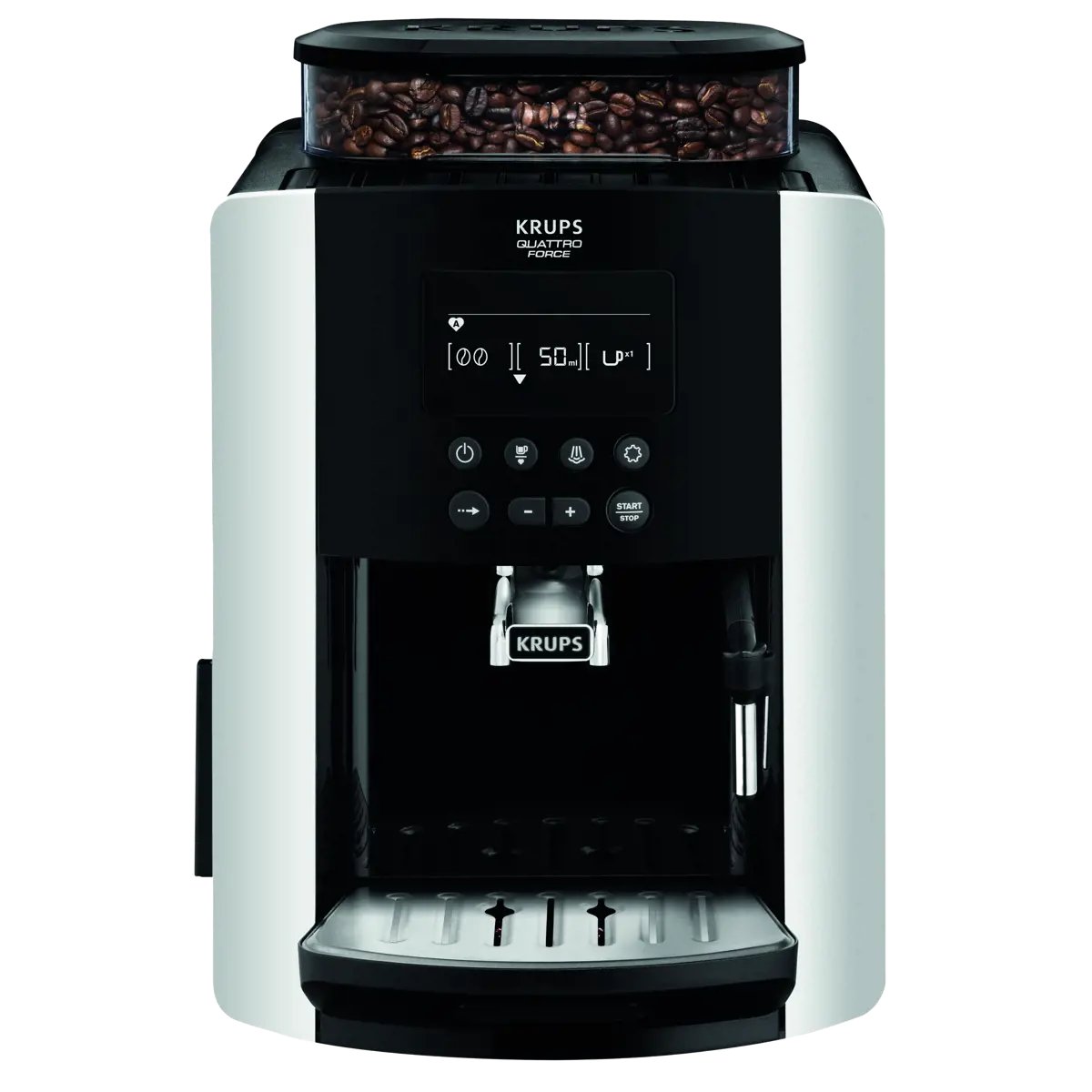 Krups - Arabica Silver Écran Lcd Yy3075Fd - Argent - Machine À Café Grains by Krups