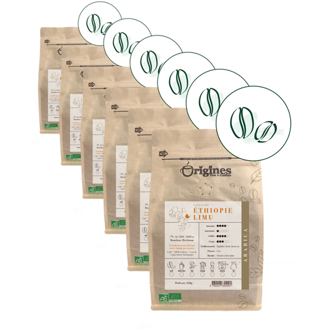 Kaffeebohnen - Ethiopie Limu - 250g by Origines Tea&Coffee