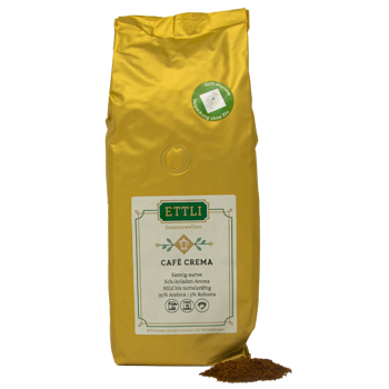 Gemahlener Kaffee - Cafè Crema - 1kg - Mahlgrad Espresso Beutel 1 kg