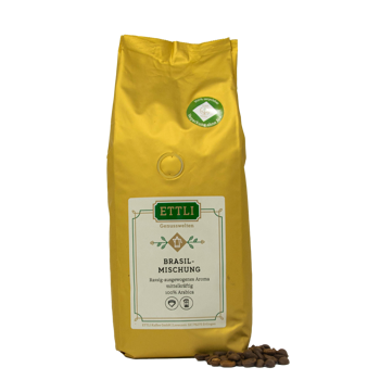 Kaffeebohnen - Brasil-Mischung - 1kg - Bohnen Beutel 1 kg