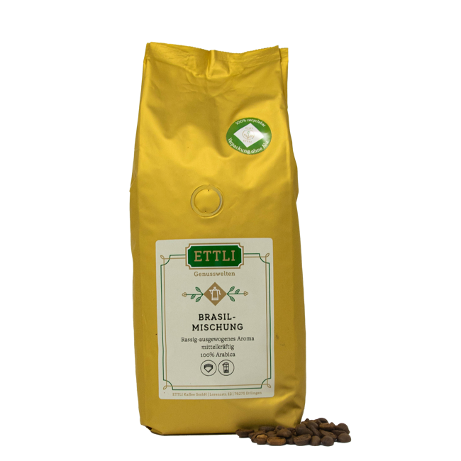 Kaffeebohnen - Brasil-Mischung - 1kg by ETTLI Kaffee