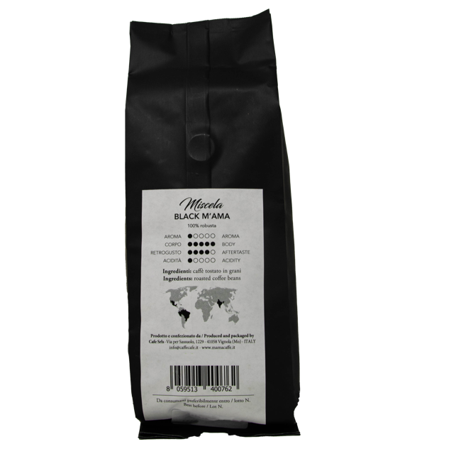 Secondo immagine del prodotto Caffé in grani - Black M'ama Caffè - 250 g by M'ama Caffè