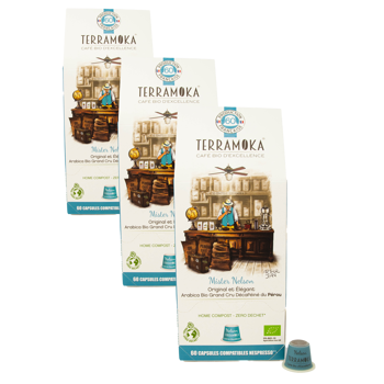 TERRAMOKA 120 capsules Zéro Déchet compatibles Nespresso® - Signature