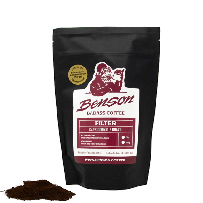 Kaffeepulver - Capricornio, Filter - 500g by Benson