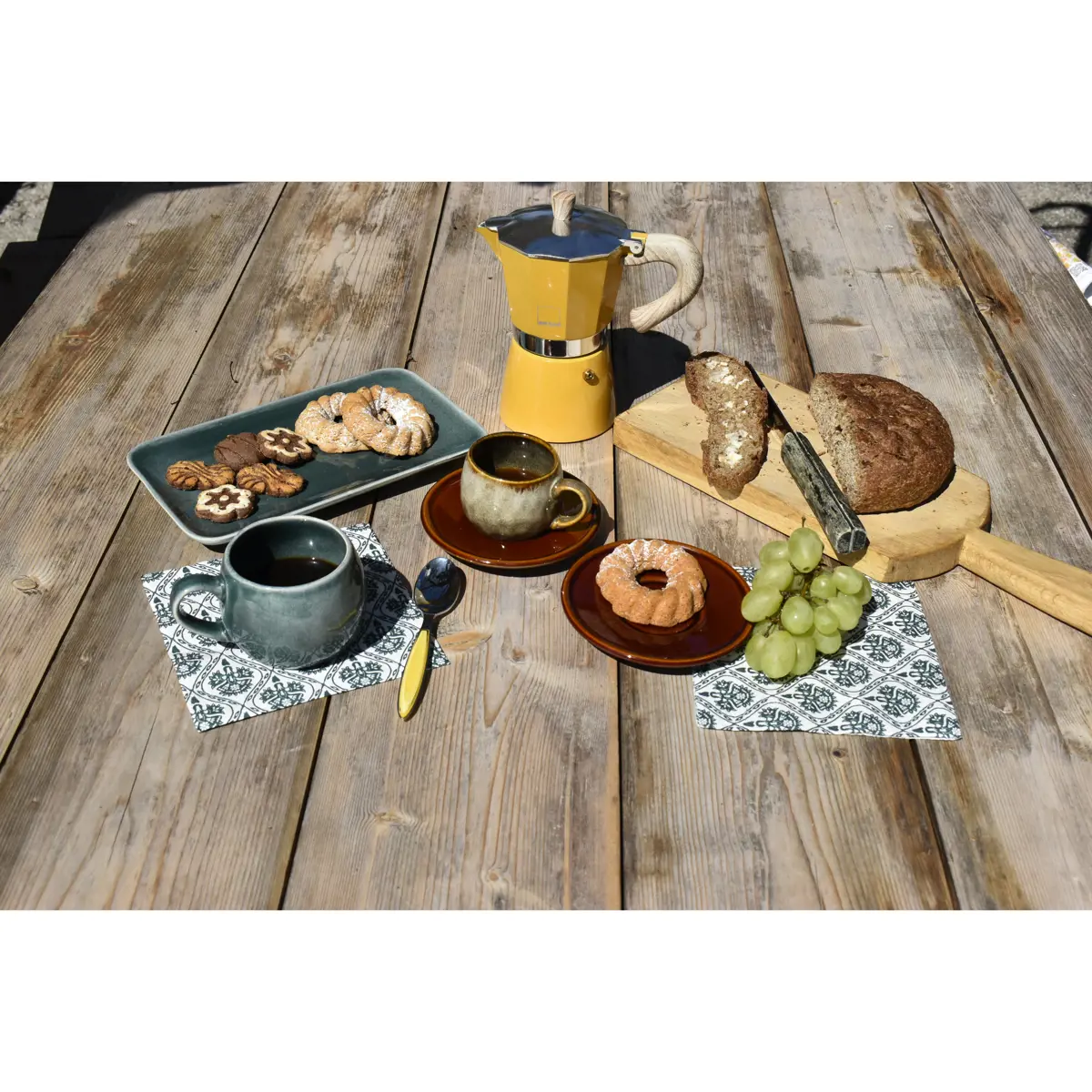 Quarto immagine del prodotto Venezia Caffettiera - 9 tazze Gialla by GNALI & ZANI