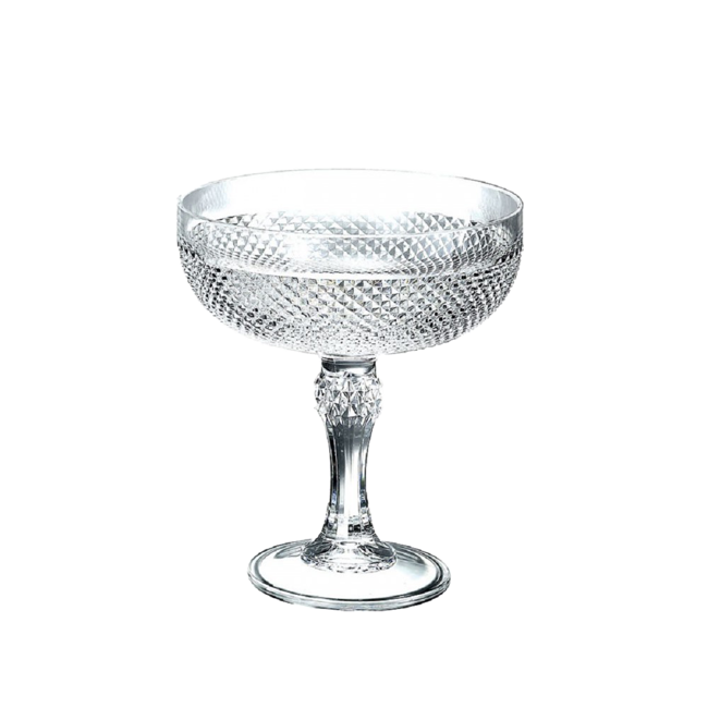Eisbecher aus Acryl im Diamantdesign 850 ml - 6er-Set by Aulica