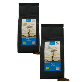 Café Chavalo Cafe Bio Tierra Nueva Torrefaction Nica Moulu Filtre Pochette 1 Kg - Pack 2 × Moulu Filtre Pochette 1 kg