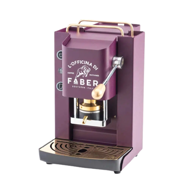 FABER Macchina da Caffè a cialde - Pro Deluxe Violet Purple Ottonato Zodiac  1,3 l