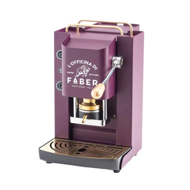 FABER Macchina da Caffè a cialde - Pro Deluxe Coral Pink Cromato 1,3 l