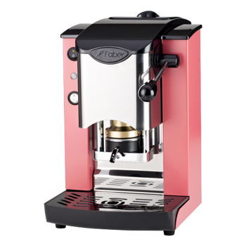 FABER Kaffeepadmaschine - Slot Inox Schwarz Koralle 1,3 l - ESE (44mm) kompatibel