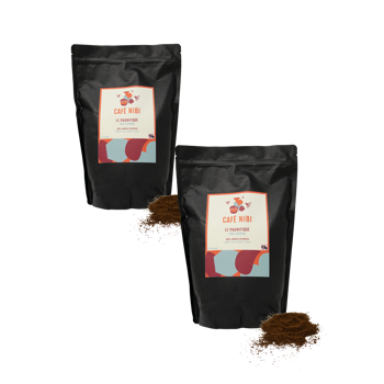 Gemahlener Kaffee - Der Prächtige von Herman - 1 kg - Pack 2 × Mahlgrad Filter Beutel 1 kg
