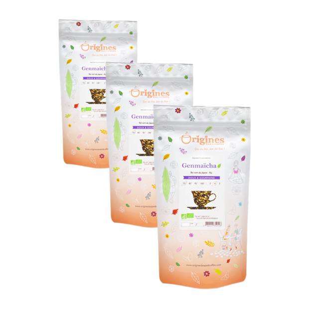 Origines Tea&Coffee The Vert Bio En Sachet Genmaicha Japon 100G - 100 G by Origines Tea&Coffee