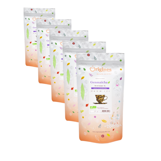 Té Verde Bio in busta- Genmaicha Japon - 100g by Origines Tea&Coffee