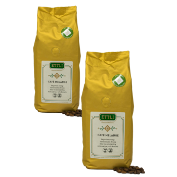 Caffè in grani - Café Melange - 1kg - Pack 2 × Chicchi Bustina 1 kg