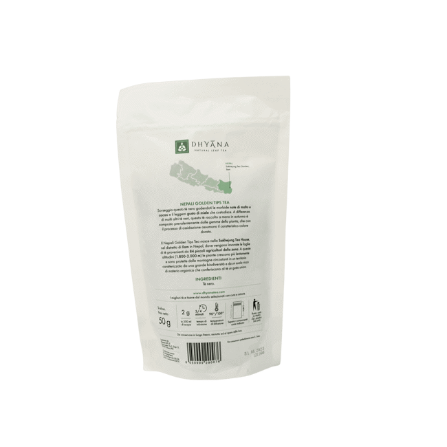 Secondo immagine del prodotto Nepali Golden Tips Tea 50 g by Dhyana