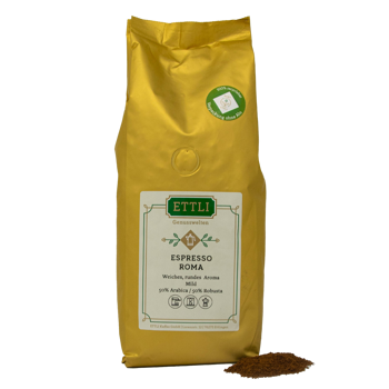 Gemahlener Kaffee - Espresso Roma - 1kg - Mahlgrad Espresso Beutel 1 kg