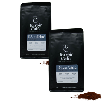 Gemahlener Kaffee - Mexiko entkoffeiniert, Sueno 1kg - Pack 2 × Mahlgrad Aeropress Beutel 1 kg