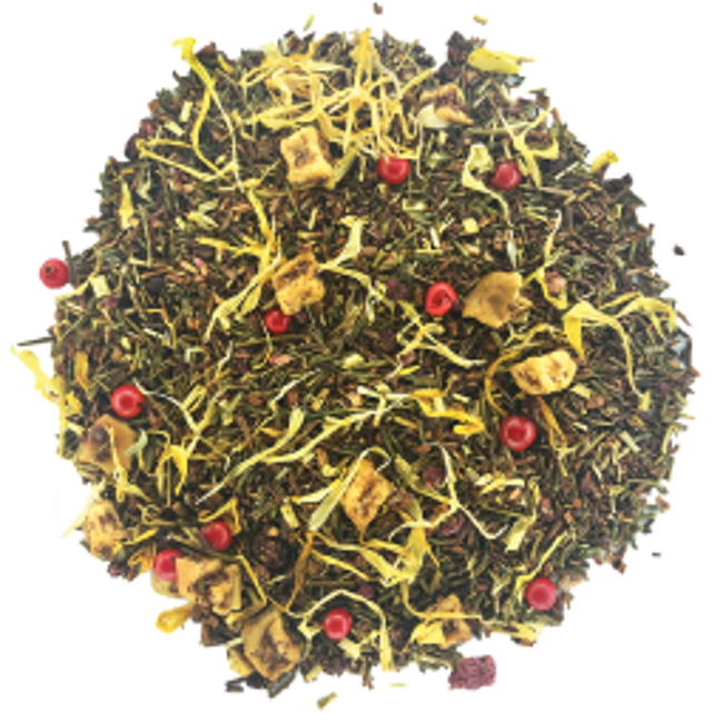 Secondo immagine del prodotto Pêche & Cie in scatola di metallo - 100g by Origines Tea&Coffee