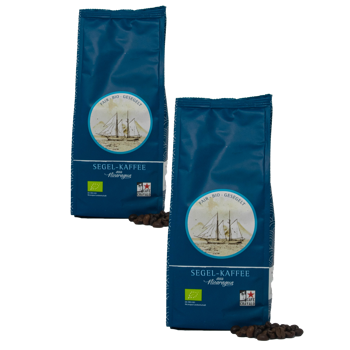 Caffè a vela - Pack 2 × Chicchi Bustina 1 kg