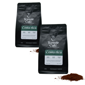 Terroir Cafe Terroir Cafe Costa Rica Tico 1Kg Moulu French Press - 1 Kg - Pack 2 × Moulu French press Pochette 1 kg