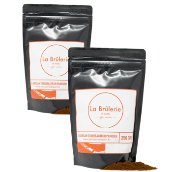 Gemahlener Kaffee - Burundi Kayanza - 250g - Pack 2 × Mahlgrad Filter Beutel 250 g
