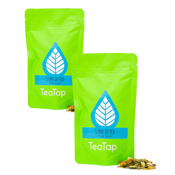 Tea Tap Super Zestea 50G The Vert - Pack 2 × Thé Vert