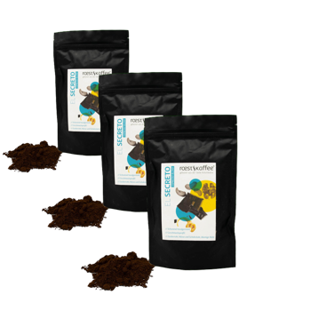 Roestkaffee El Secreto Espresso Blend Moulu Italien Moka - 500 G - Pack 3 × Moulu Moka Boîte métal 500 g