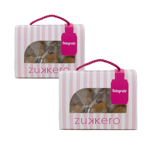 Zollette cuore con zucchero integrale box 60 gr