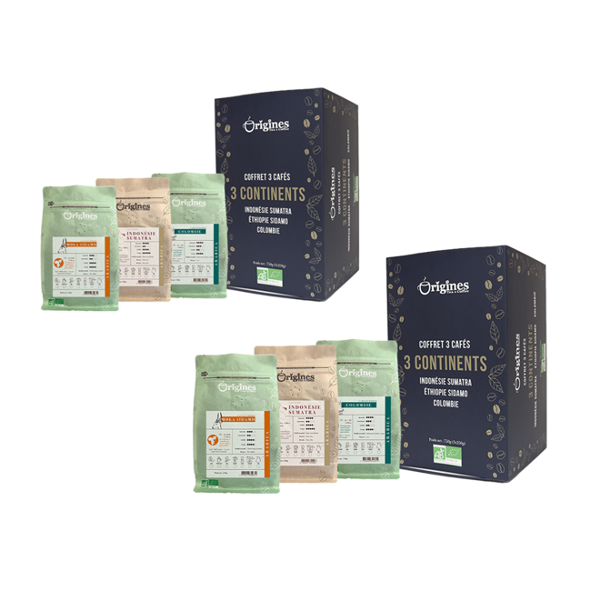 Origines Tea&Coffee Coffret De Café En Grains - 3 Continents 3X250G by Origines Tea&Coffee
