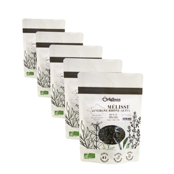 Infusion Bio Mélisse - Sachet 50g - Pack 5 × Pochette 50 g