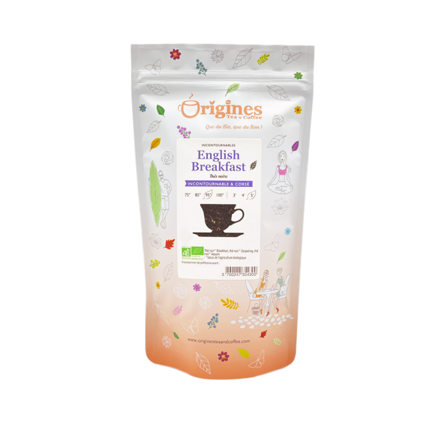 Origines Tea&Coffee The Noir Bio En Vrac English Breakfast Ceylan Et Inde 1Kg Fleur De The 1 Kg by Origines Tea&Coffee