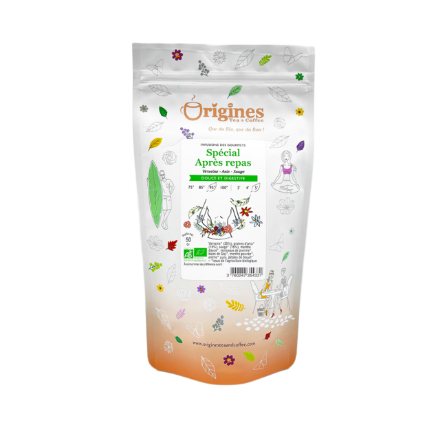 Origines Tea&Coffee Infusion Bio Special Apres Repas En Vrac 800G Fleur De The 800 G by Origines Tea&Coffee