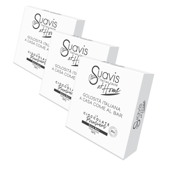 Cioccolata Calda Premium Bio - Extra Noir - Pack 3 × Scatola di cartone 160 g