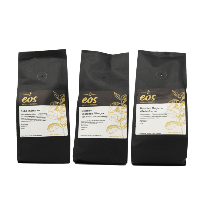 Kaffeebohnen Entdeckerpaket Latino’s Best by EOS Kaffeerösterei 