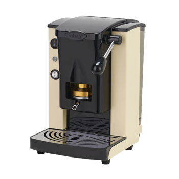 FABER Kaffeepadmaschine - Piccola Slot Black Elfenbein 1,5 l - Pack 2 × ESE (44mm) kompatibel