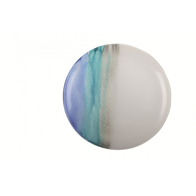 Zweiter Produktbild Glasteller im Ozean-Design by Aulica