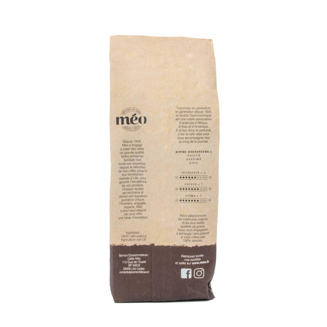 Secondo immagine del prodotto Caffè in grani - Gastronomico - 250 gr by Café Méo